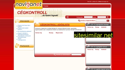 cegkontroll.hu alternative sites