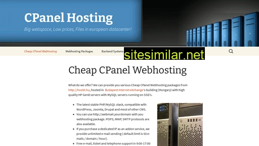 cpanel-hosting.hu alternative sites