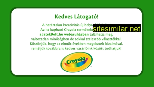 crayolawebaruhaz.hu alternative sites
