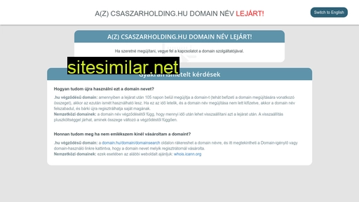 csaszarholding.hu alternative sites