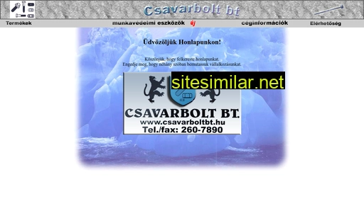 csavarboltbt.hu alternative sites