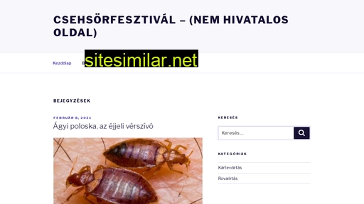 csehsorfesztival.hu alternative sites