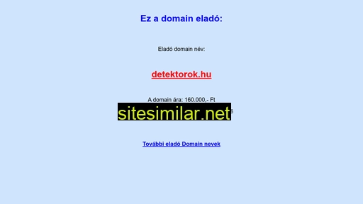 detektorok.hu alternative sites