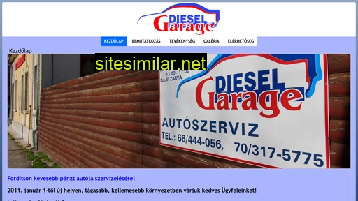 dieselgarage.hu alternative sites