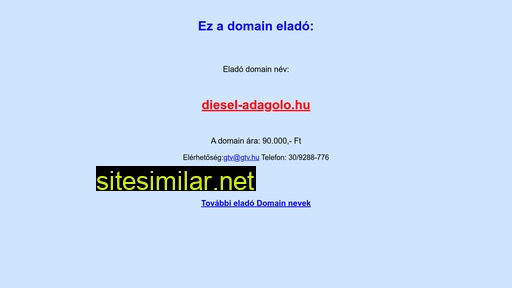 diesel-adagolo.hu alternative sites