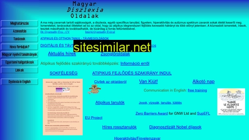 diszlexia.hu alternative sites
