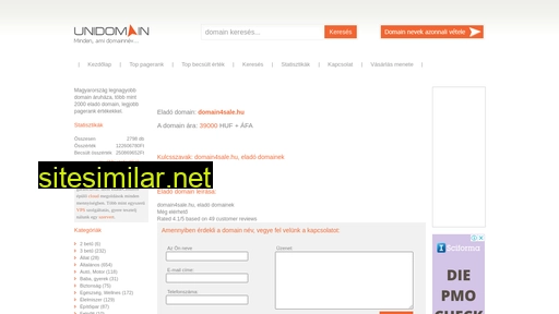 domain4sale.hu alternative sites