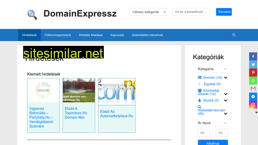 Domainexpressz similar sites