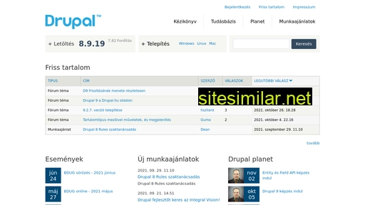 drupal.hu alternative sites
