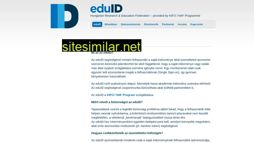 eduid.hu alternative sites