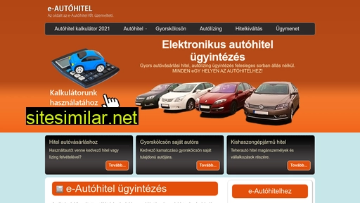 e-autohitel.hu alternative sites