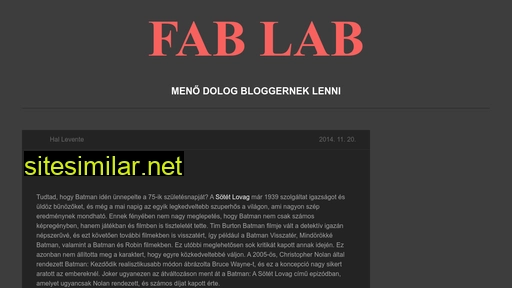 fablab.hu alternative sites