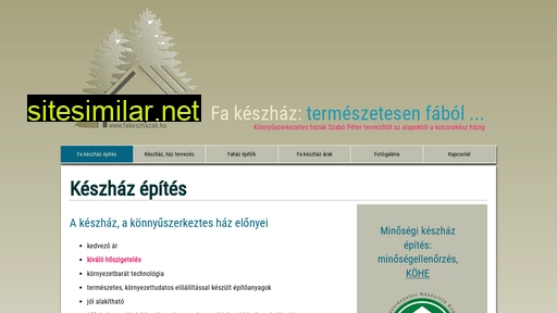 fakeszhazak.hu alternative sites