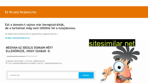 ferjancz.hu alternative sites