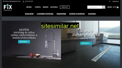 fixgazwebshop.hu alternative sites