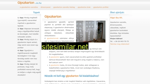 gipszkarton.co.hu alternative sites