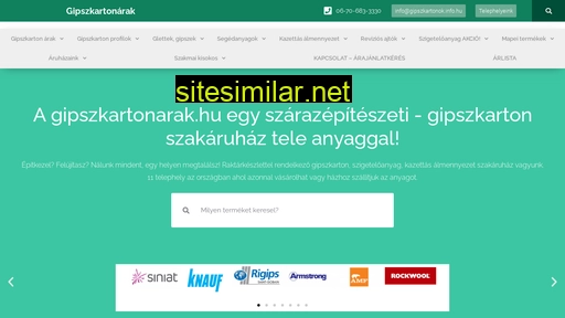 gipszkartonarak.hu alternative sites