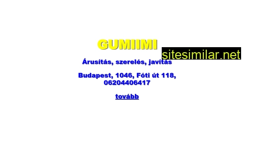 gumiimi.hu alternative sites