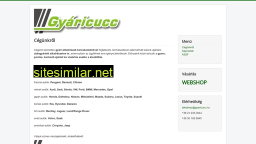 gyaricucc.hu alternative sites