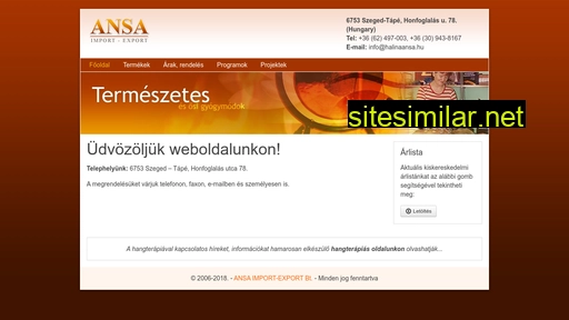 halinaansa.hu alternative sites