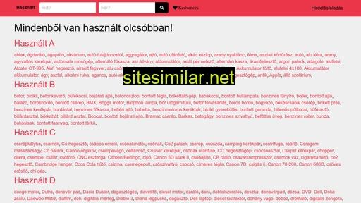 hasznaltat.hu alternative sites
