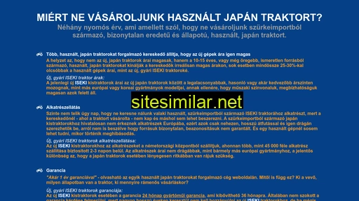 hasznaltjapantraktorok.hu alternative sites