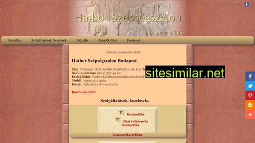Hathorszalon similar sites