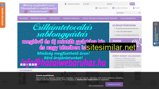 hazaiwebaruhaz.hu alternative sites