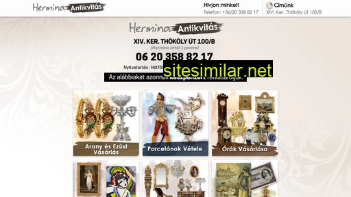herminaantikvitas.hu alternative sites
