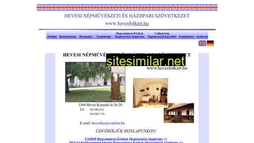 hevesfolkart.hu alternative sites