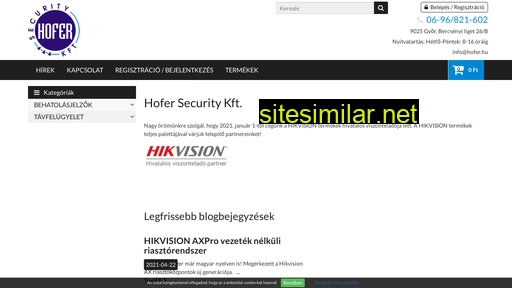 hofer.hu alternative sites
