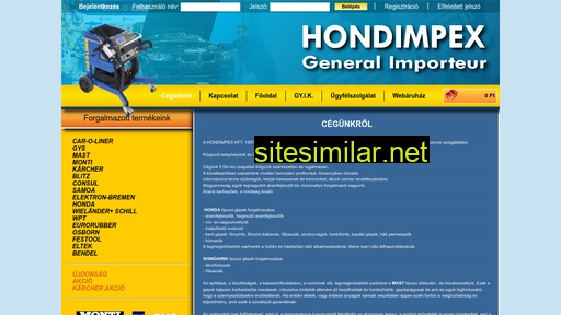 hondimpex.hu alternative sites