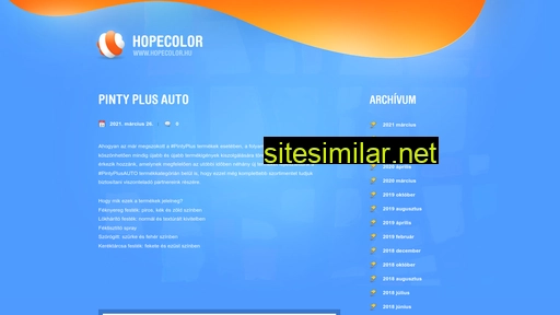 hopecolor.hu alternative sites