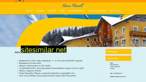hotelmandl.hu alternative sites
