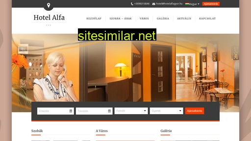 hotelalfagyor.hu alternative sites