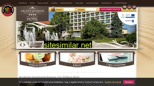 hotelaranyhomok.hu alternative sites