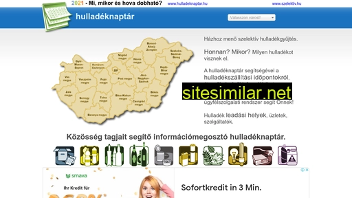 hulladeknaptar.hu alternative sites