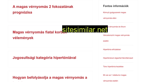 Hungarikumelmenyhaz similar sites