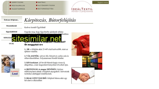 idealtextil.hu alternative sites