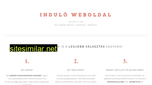 Indulo-weboldal similar sites