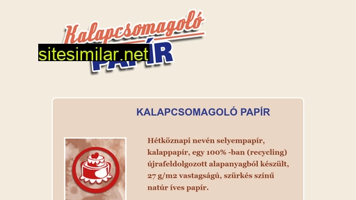 kalapcsomagolo.hu alternative sites