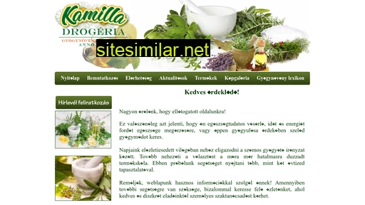 kamilladrogeria.hu alternative sites
