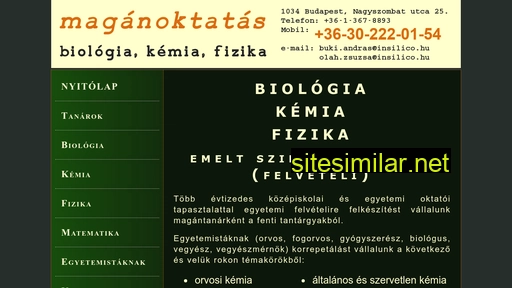 kemia-oktatas.hu alternative sites
