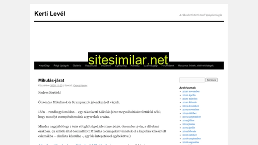 kertilevel.hu alternative sites
