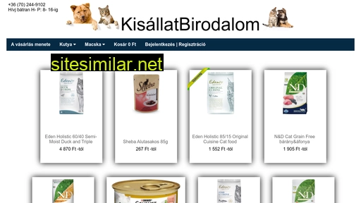 kisallatbirodalom.hu alternative sites