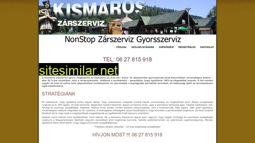kismaroszarszerviz.hu alternative sites