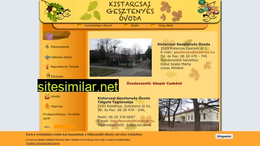 Kistarcsaovi similar sites