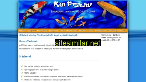 koifish.hu alternative sites