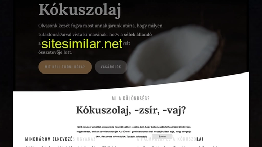 kokuszolaj.hu alternative sites