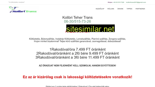 kolibritehertrans.hu alternative sites